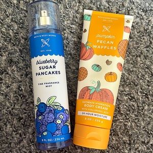 🫐🧇Blueberry Sugar Pancakes & Pumpkin Pecan Waffles fragrance mist & body cream